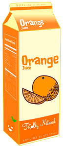Carton of orange juice