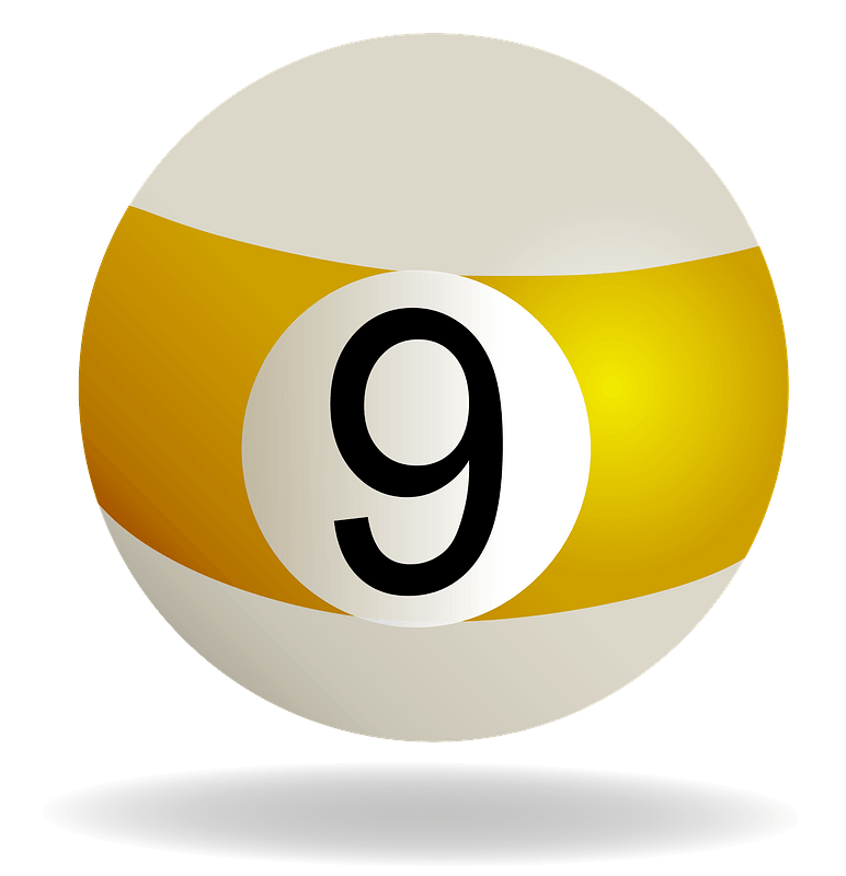 Yellow billiard ball