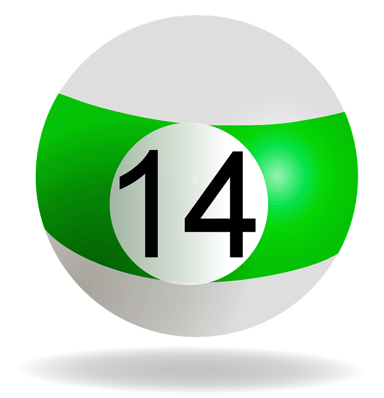 Green billiard ball
