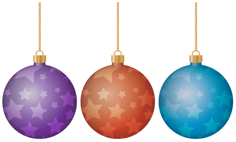 Colourful Christmas balls