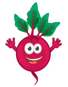Cartoon beetroot