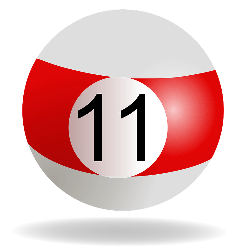 Red billiard ball