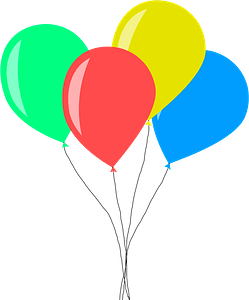 Colourful balloons