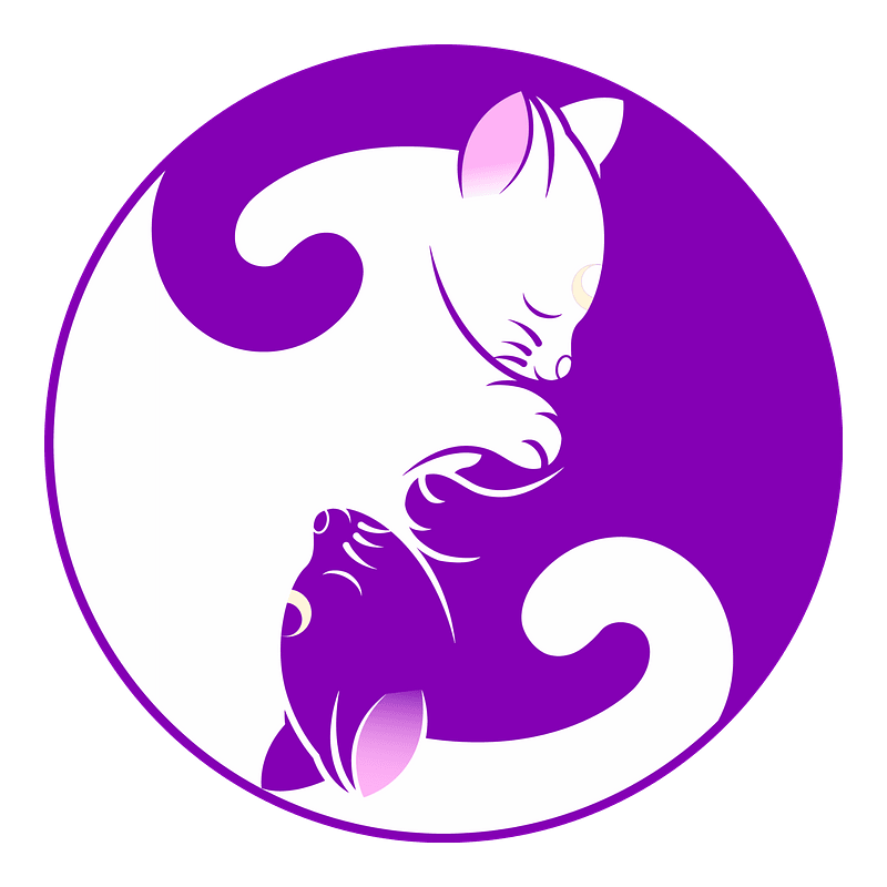 Cat yin-yang