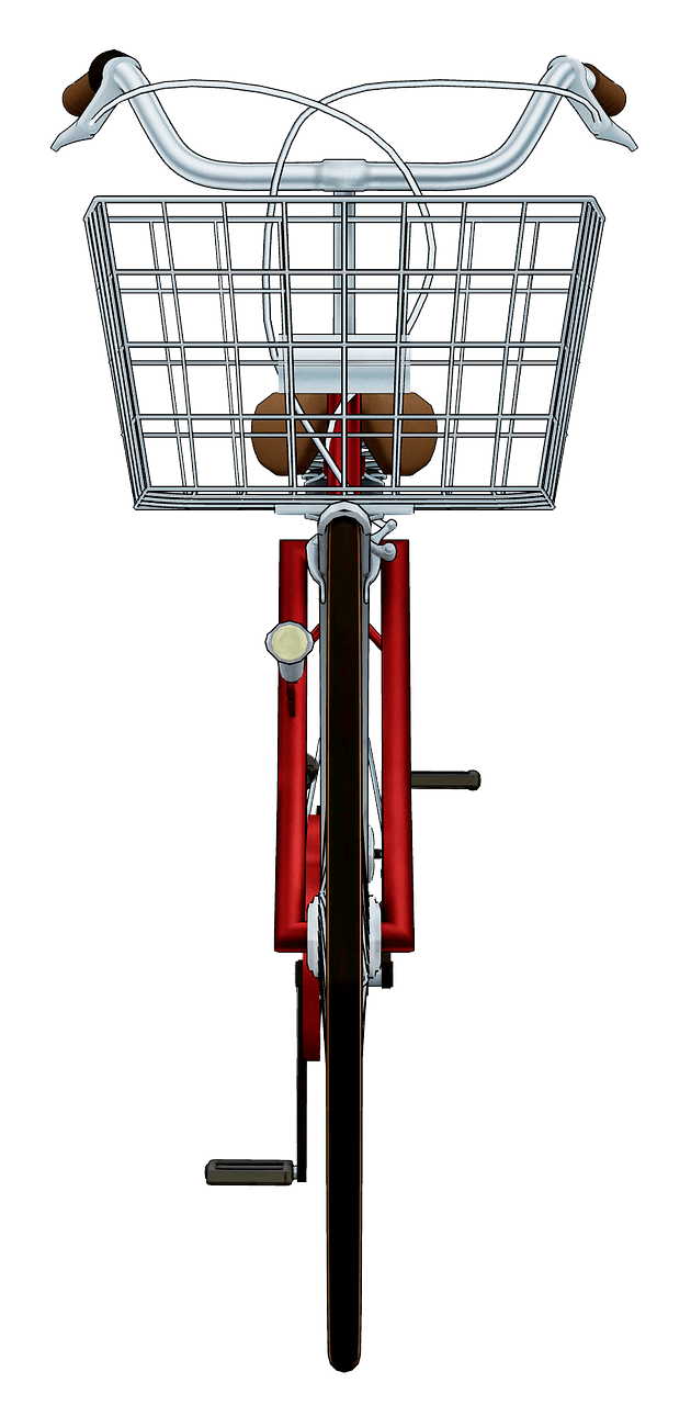 Red bicycle