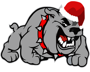 Christmas bulldog