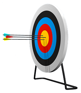 Target with arrows