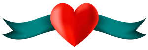Heart with banner