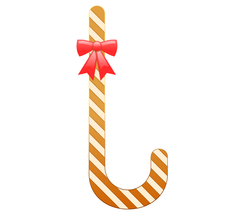 Gingerbread candy cane