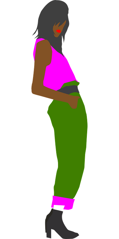 Stylish black woman