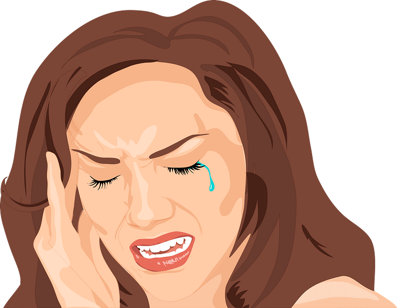 Woman with headache