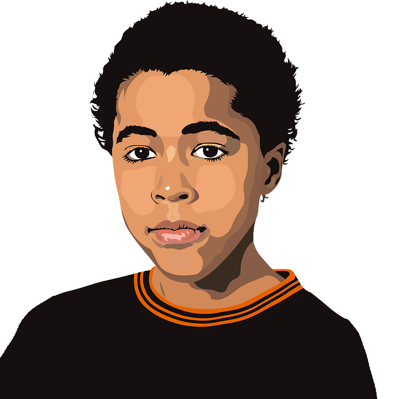 Black boy portrait