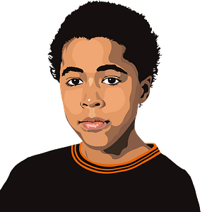 Black boy portrait