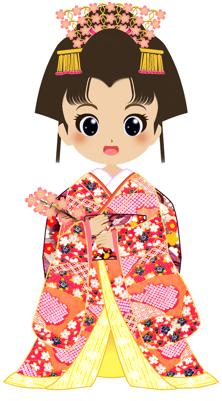 Girl in kimono