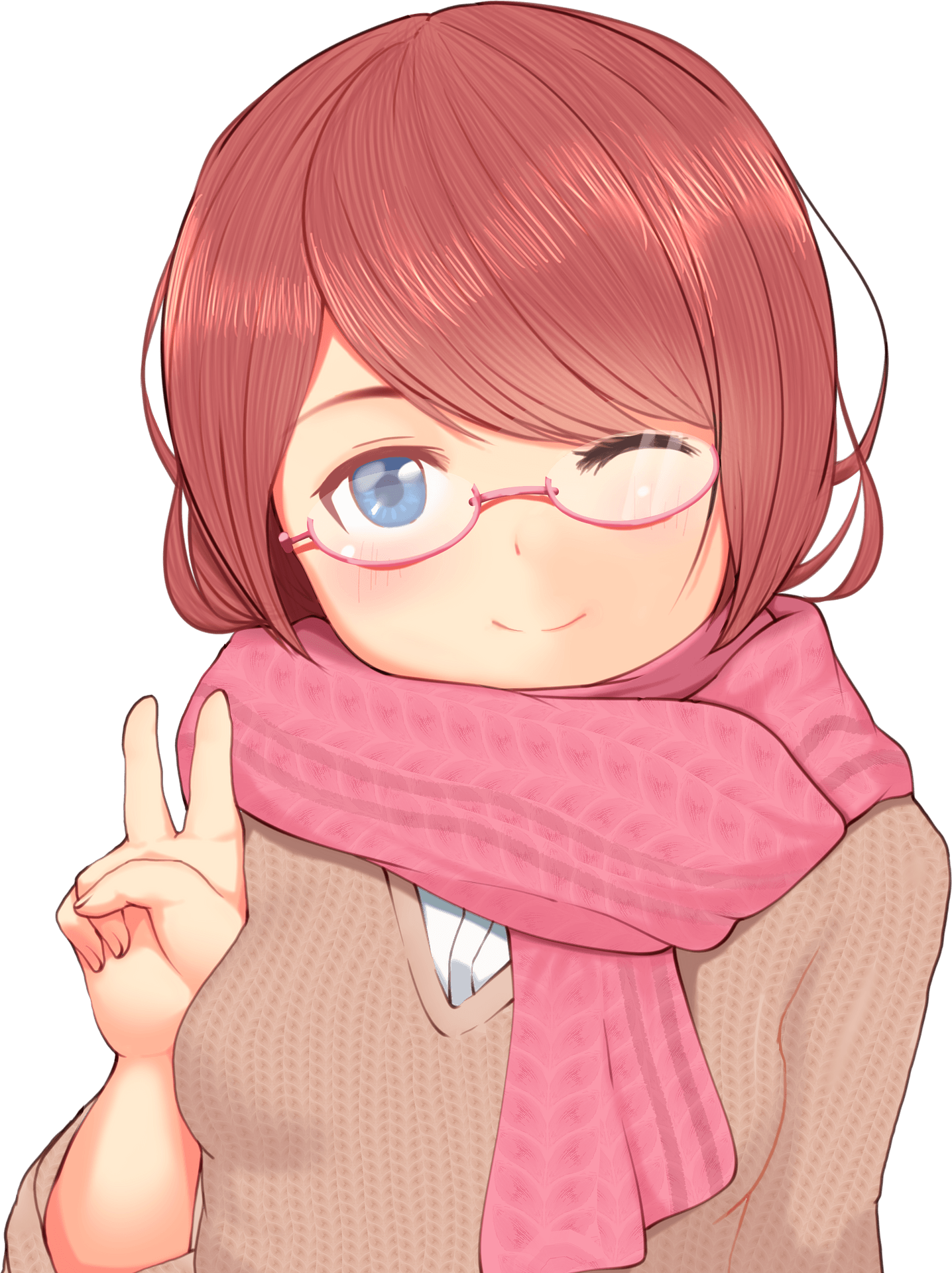 Anime girl shy online