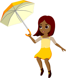 Girl with umbrella