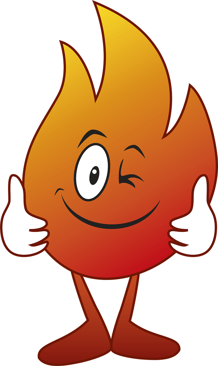 Cartoon flame