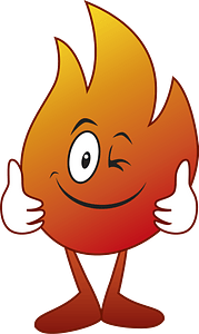 Cartoon flame