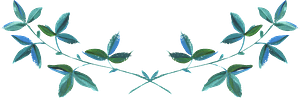 Hand-painted leaves
