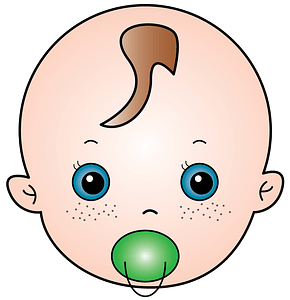 Baby with a pacifier