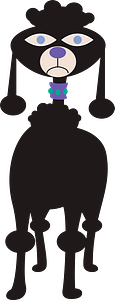 Cartoon poodle