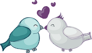 Two birds in love