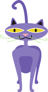 Purple cat