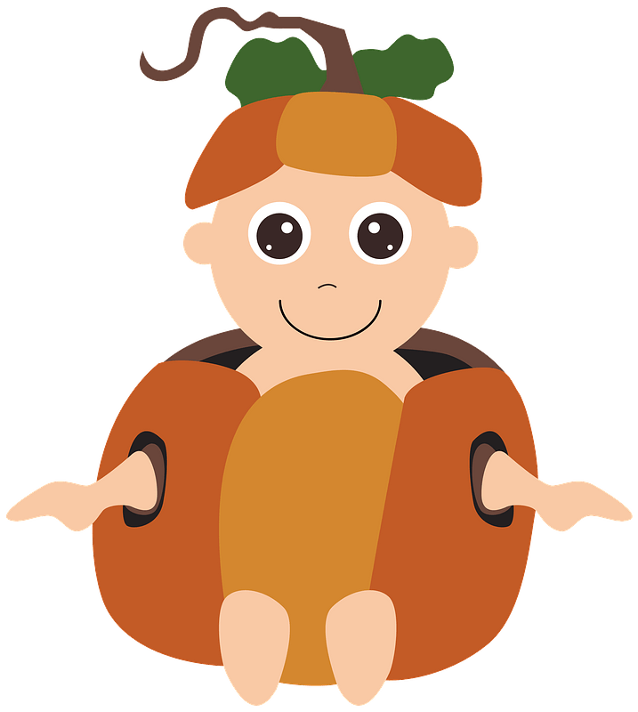 Baby in Halloween costume