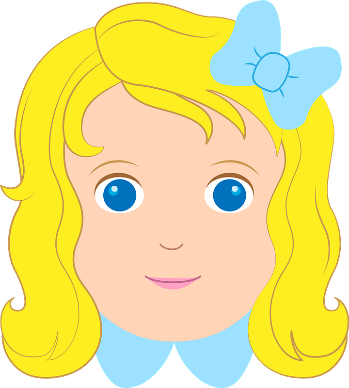 Goldilocks face - Free vector clipart images on creazilla.com