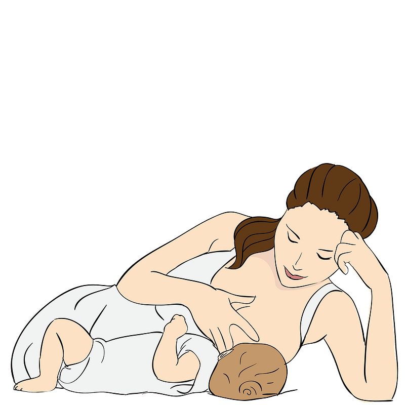 Mother and her baby