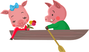 Pigs in love