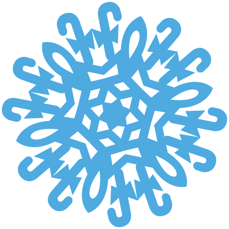 Candy Cane Snowflake