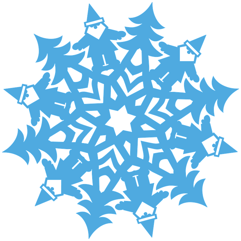 Santa Claus Snowflake