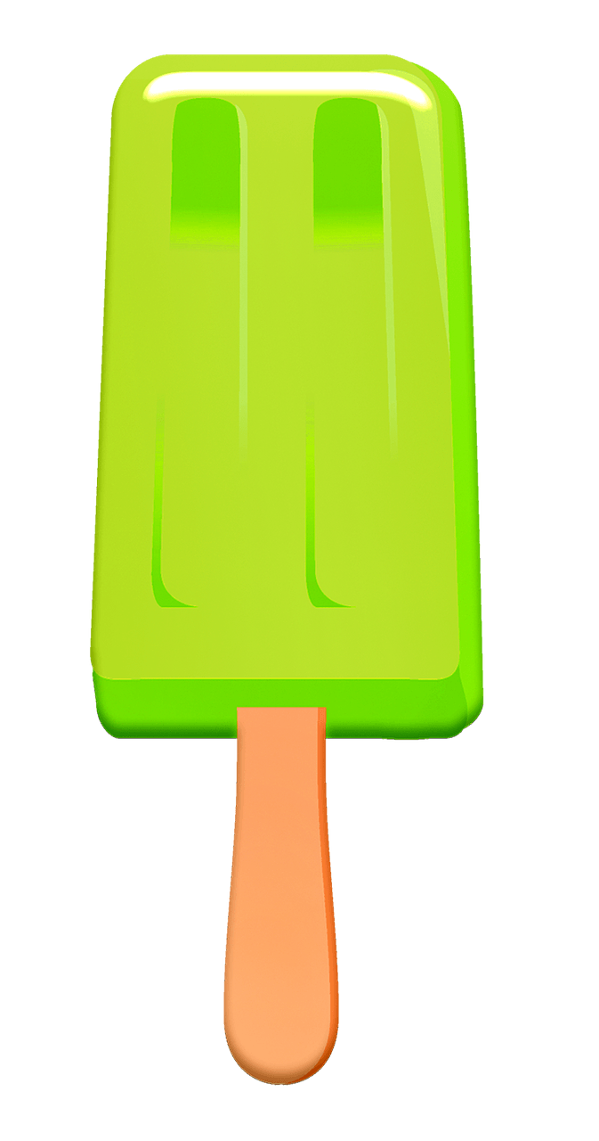 Green ice lolly