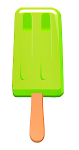 Green ice lolly