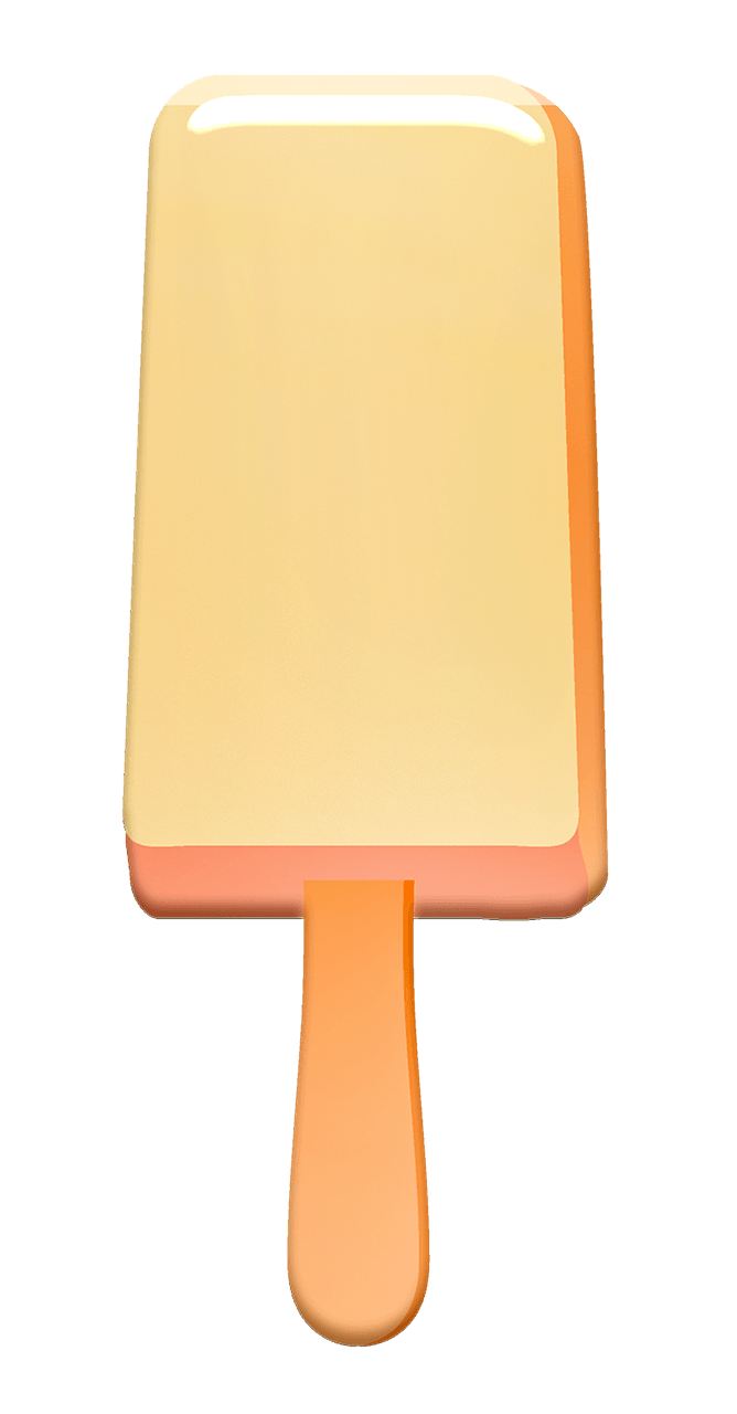 Vanilla ice lolly