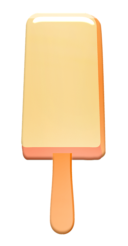 Vanilla ice lolly