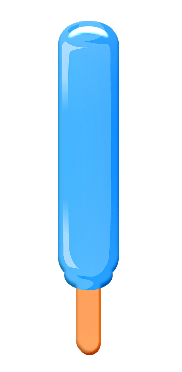 Blue ice lolly