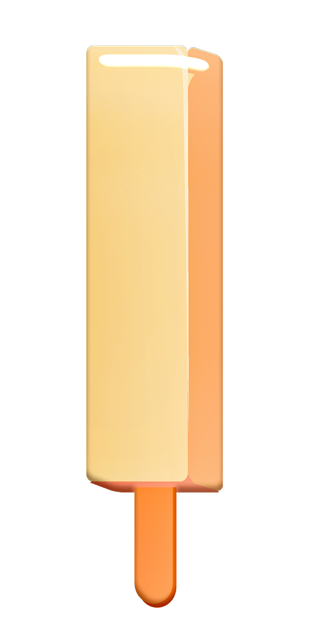 Vanilla ice lolly