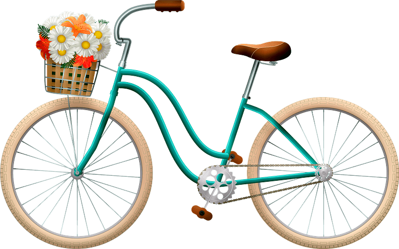 Bicycle with flowers