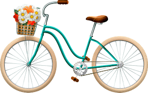 Bicycle with flowers