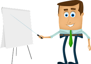Cartoon presenter