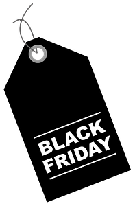 Black Friday discount tag