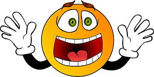 Scared smiley