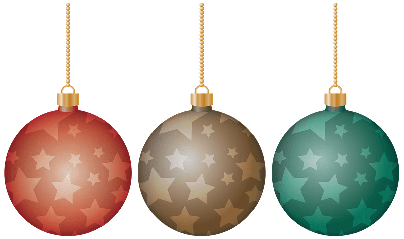 Colourful Christmas balls