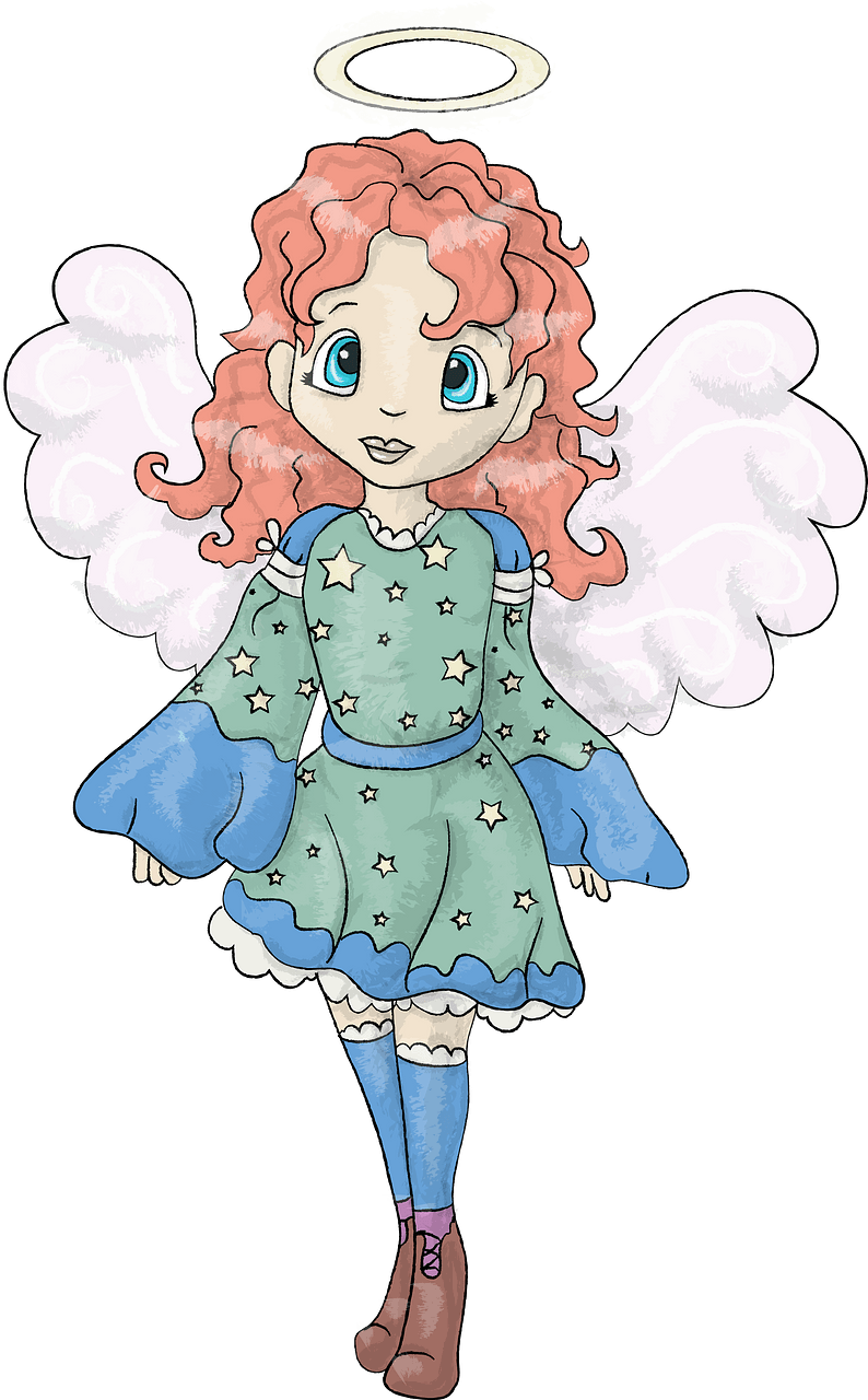 Cute angel girl
