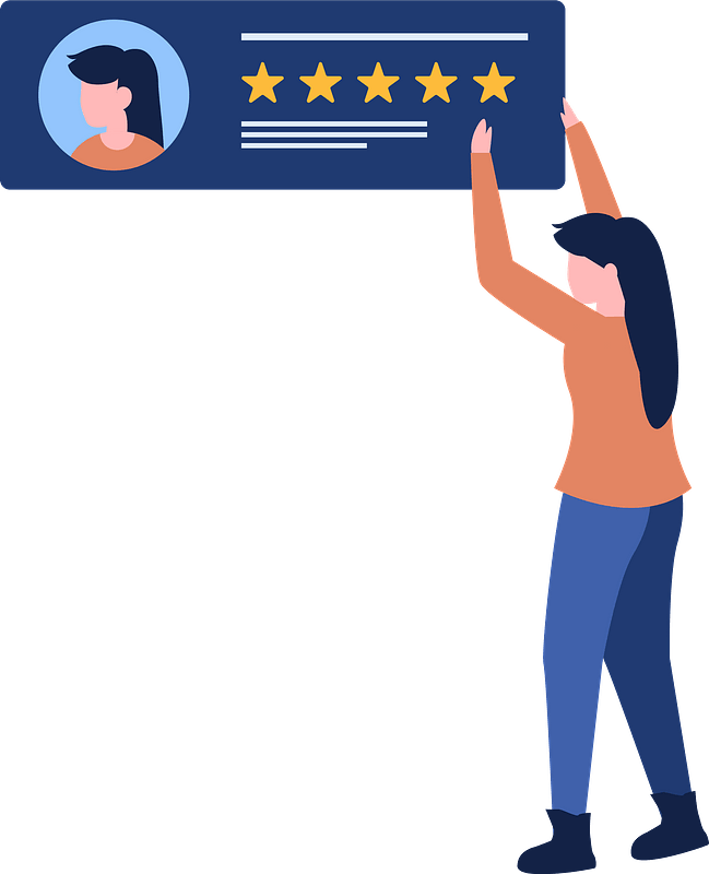 Woman with her resume
