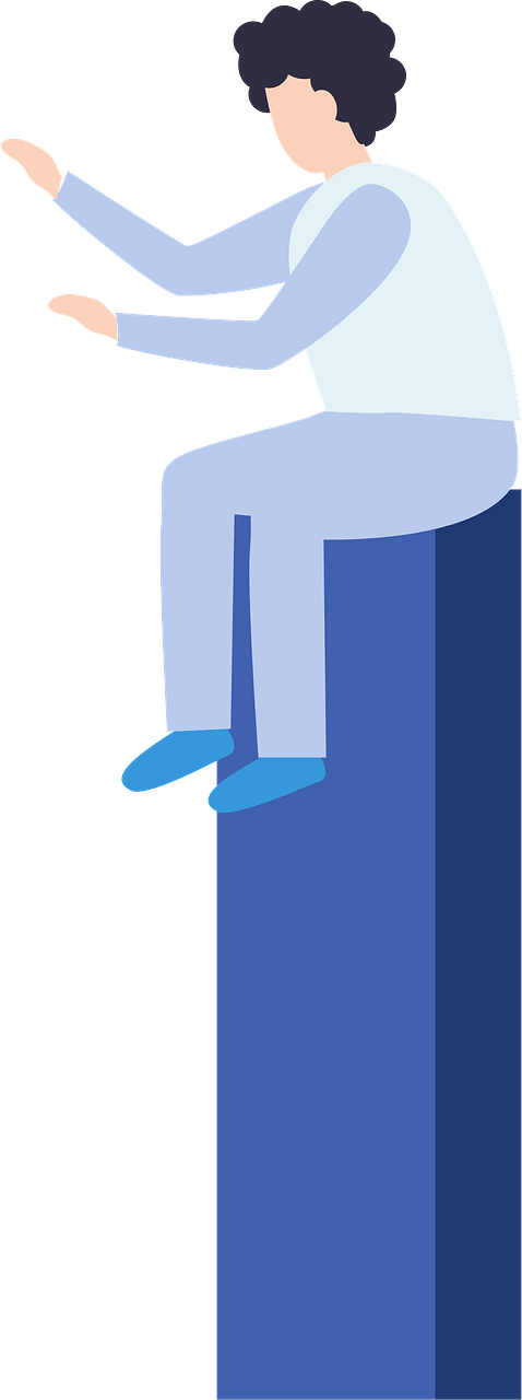 Sitting man