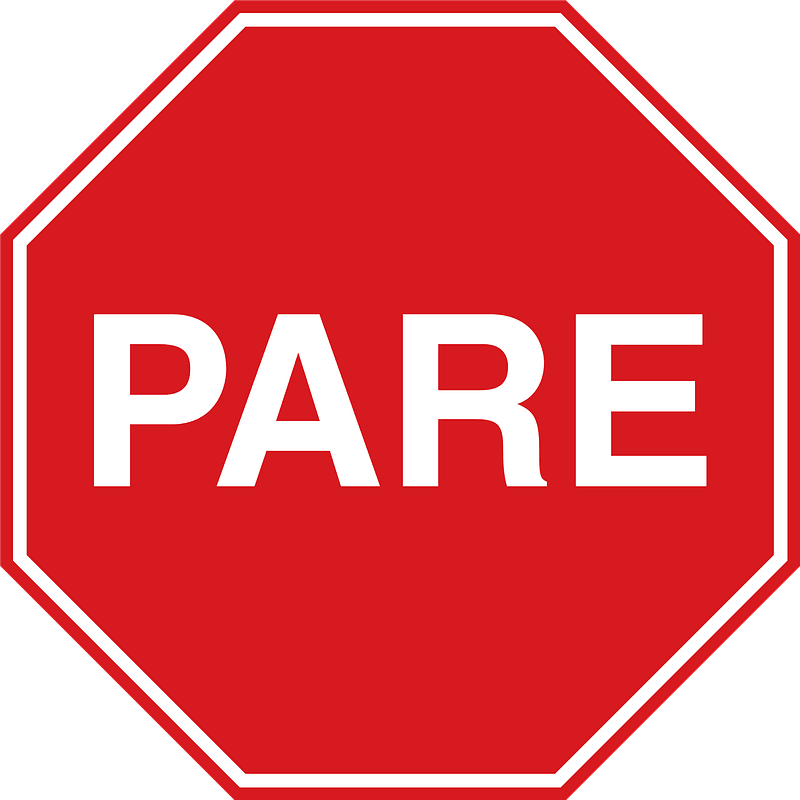 Argentina stop sign