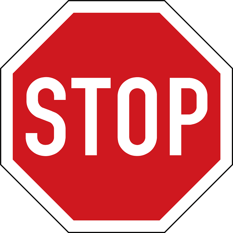 Czechia stop sign